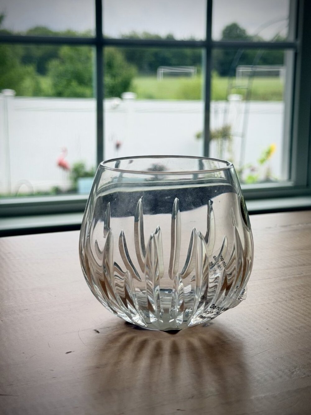 Waterford Reflections Crystal Candleholder Votive 3 3/8” Original Stickers